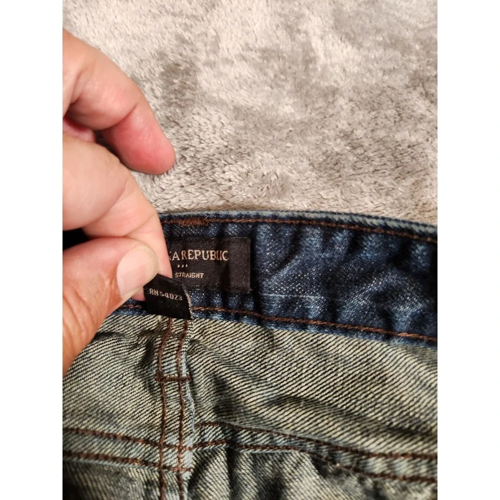 Banana Republic Jeans Mens 36x28 (Tag 36X30)Slim Straight Preppy Academia Casual